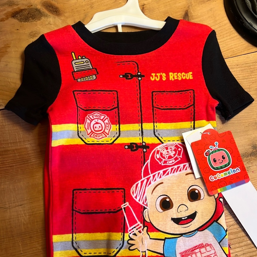 Cocomelon JJs Rescue Firefighter PJ set size 18M  NWT - Picture 2 of 16